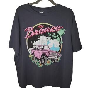 Ford Official Licensed Pink Bronco Distressed Graphic Tee Women XXL NWD